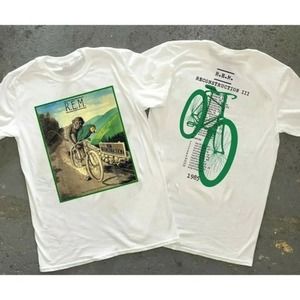 1985 Rem Reconstruction Iii Tour Tshirt 80S Rem Rock Band Shirt 2 Sided